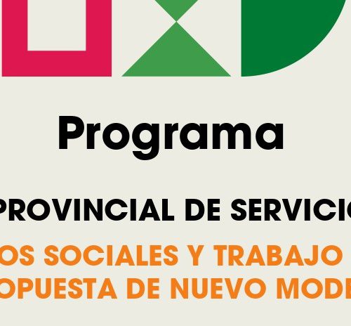 Portada - I Jornada provincial de servicios sociales: Servicios sociales y trabajo social, un nuevo modelo